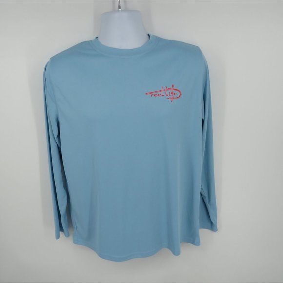 Chemise Pêche Reel Life Defender M - UPF 50, Manches Longues, Grise, Neuve